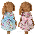 Promozione adorabile vestito per cani da compagnia floreale vestidos